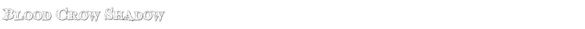 Blood Crow bloodcrows.ttf font preview