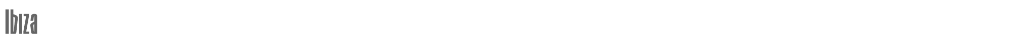 Sample characters Ibiza Font