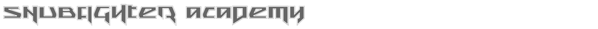 Snubfighter snubfightera.ttf font preview