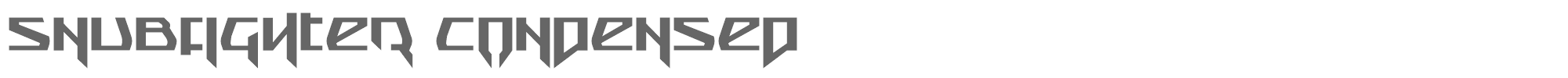 Snubfighter snubfighterc.ttf font preview