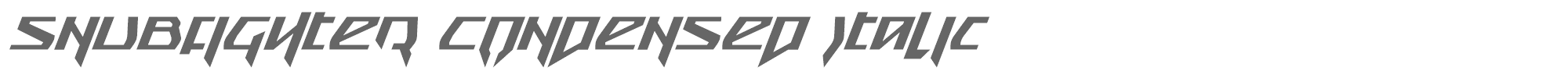 Snubfighter snubfighterci.ttf font preview
