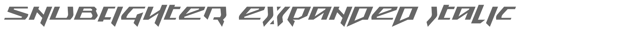 Snubfighter snubfighterei.ttf font preview
