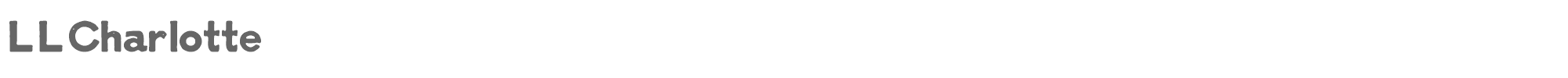 Sample characters LL Charlotte Font