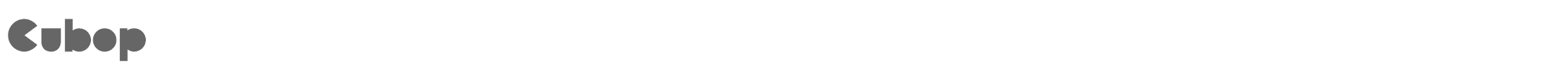 Sample characters Cubop Font