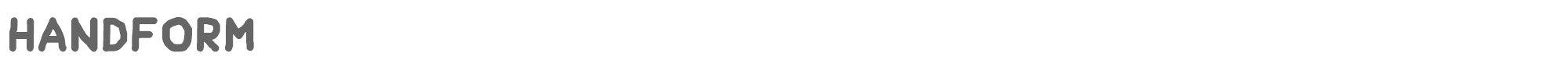 Sample characters Handform Font
