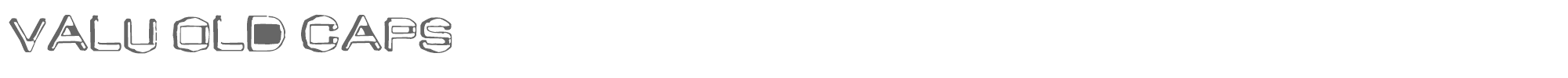 Sample characters Valu Old Caps Font