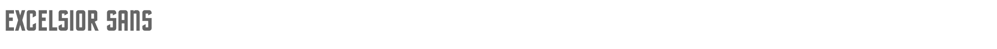 Sample characters Excelsior Sans Font