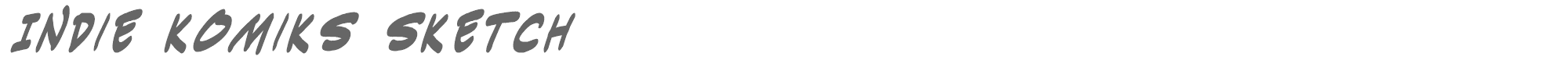 Indie Komiks Sketch INDIKSBI_0.TTF font preview