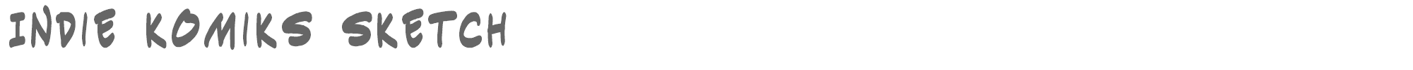 Indie Komiks Sketch INDIKSB_0.TTF font preview