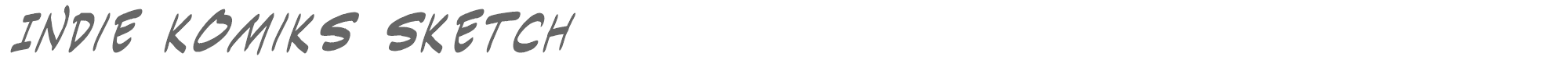 Indie Komiks Sketch INDIKSI_0.TTF font preview