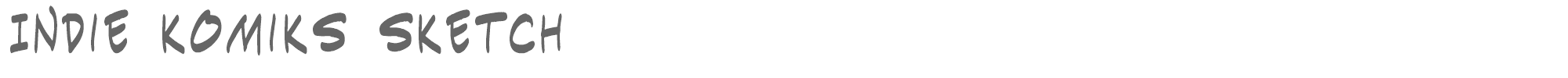 Indie Komiks Sketch INDIKSN_0.TTF font preview