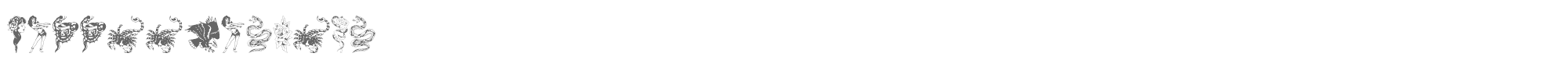 Sample characters Tattoo Parlour Font