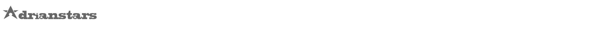 Sample characters Adrian Stars Font