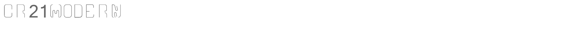 CR21 Modern CR21MODERN.ttf font preview