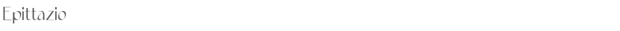 Sample characters Epittazio Font