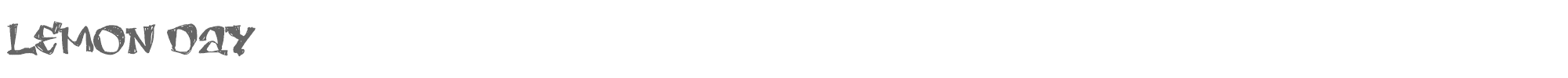 Sample characters Lemon Day Font