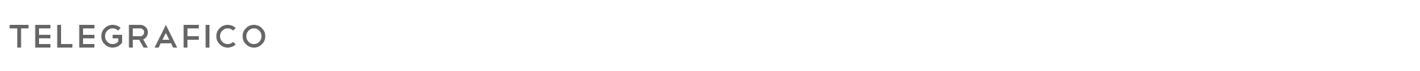 Sample characters Telegrafico Font