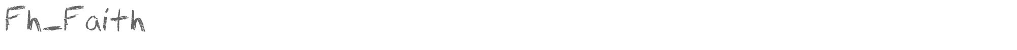 Sample characters Fh Faith Font