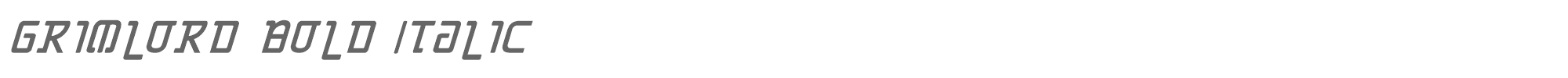 Grimlord grimlordbi.ttf font preview