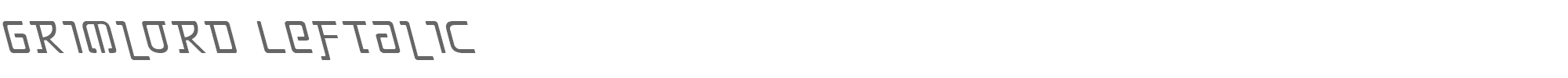 Grimlord grimlordleft.ttf font preview