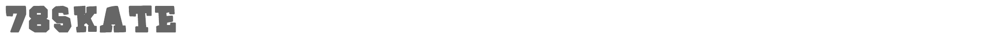 78 Skate 78skate.ttf font preview