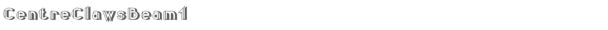 Centre Claws CentreClawsBeam.ttf font preview