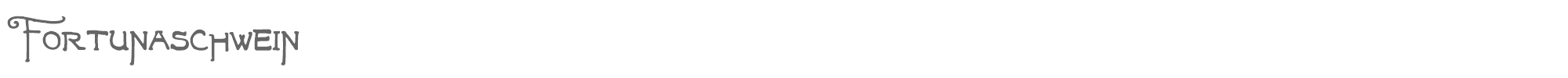 Sample characters Fortunaschwein Font