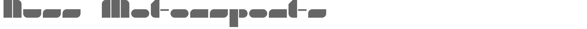 Sample characters Nuss Motorsports Font