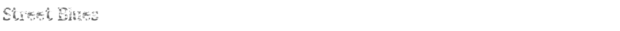 Sample characters Street Blues Trial Font