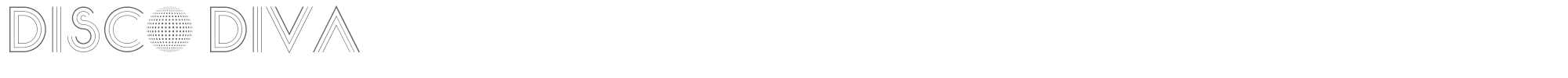 Sample characters Disco Diva Font
