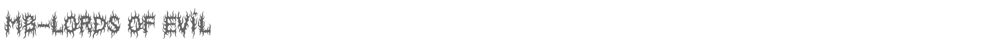 MB Lords Of Evil MB-LordsOfEvil.ttf font preview
