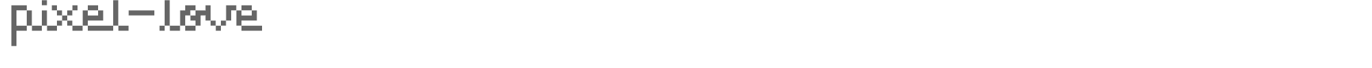 Sample characters Pixel Love Font
