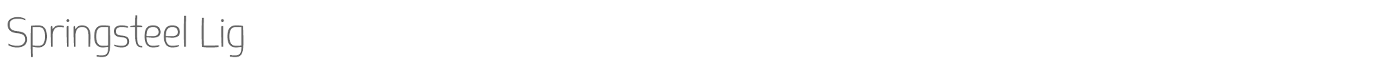 Springsteel Light springsteel-lig.otf font preview