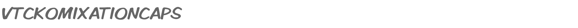 VTC Komixation VTCKomixationCaps.ttf font preview