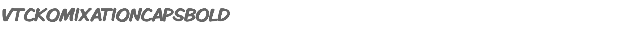 VTC Komixation VTCKomixationCapsBold.ttf font preview