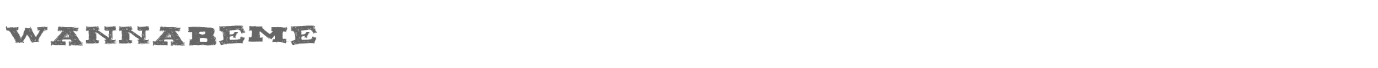 Wannabeme WANNABEME___.otf font preview