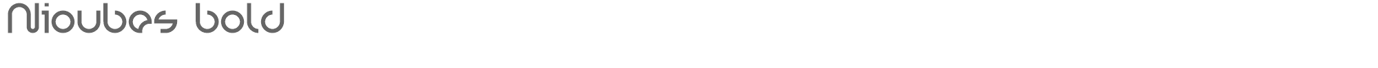 Nioubes Nioubes_bold.ttf font preview