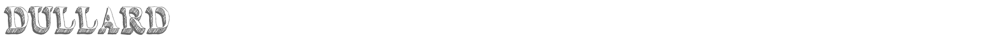 Sample characters Dullard Font
