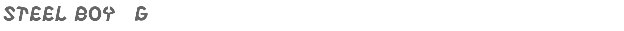 Steel Boy G gomarice_steel_boy.ttf font preview