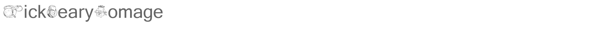 Sample characters Rick Geary Homage Font
