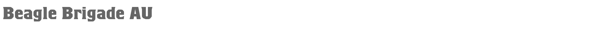 Beagle Brigade BeagleBrigadeAU.ttf font preview