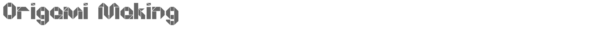 Origami Making origami_making.ttf font preview