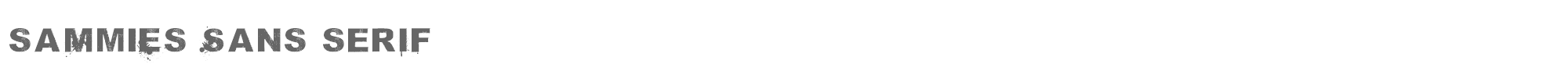 Sample characters Sammies Sans Serif Font