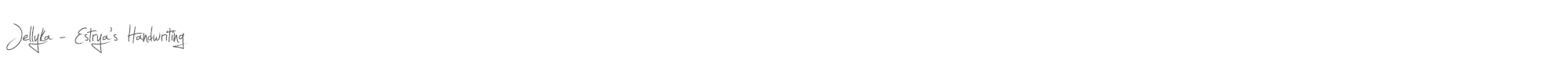 Sample characters Jellyka - Estrya's Handwriting Font