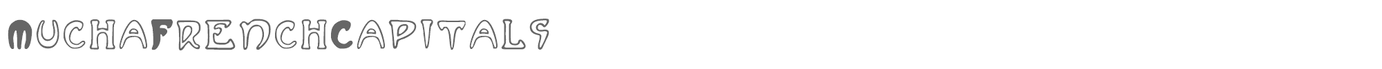 Mucha French Capitals MuchaFrenchCapitals.ttf font preview