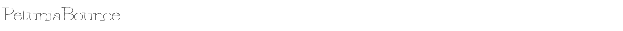 Petunia Bounce PetuniaBounce.ttf font preview