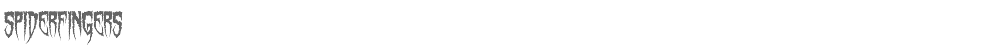 Spiderfingers Spiderfingers.ttf font preview