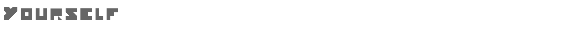 Sample characters Yourself Font