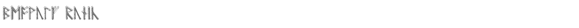 Sample characters Beowulf Runic Font