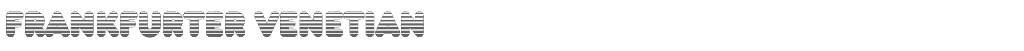 Sample characters Frankfurter Venetian Font